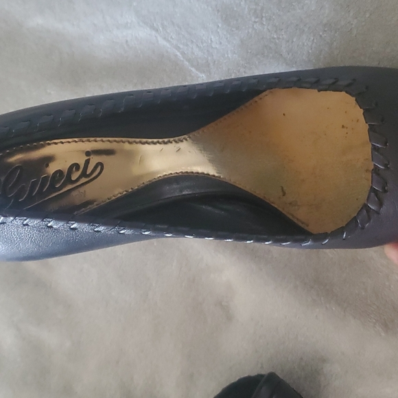 Gucci Saddle Soft Nero Heels - Picture 7 of 10